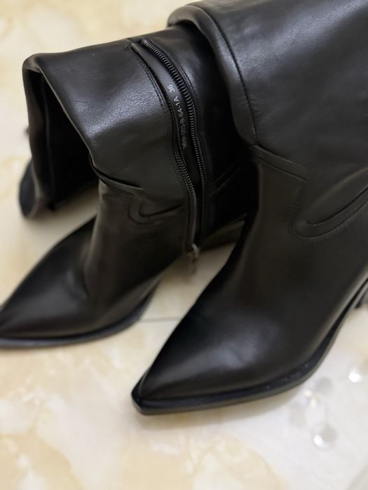 Казаки сапоги Vitto Rossi шкіра на байці