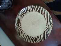 Duży talerz na ciasto Home and you zebra