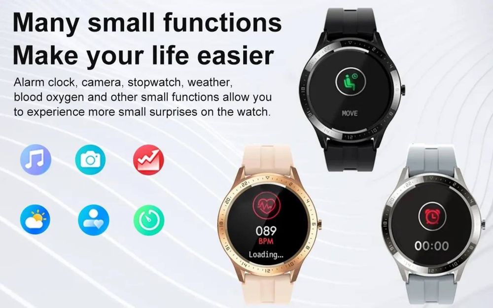 Smart Watch / Smart Zegarek / IP67/ Black ( Gen 2 )
