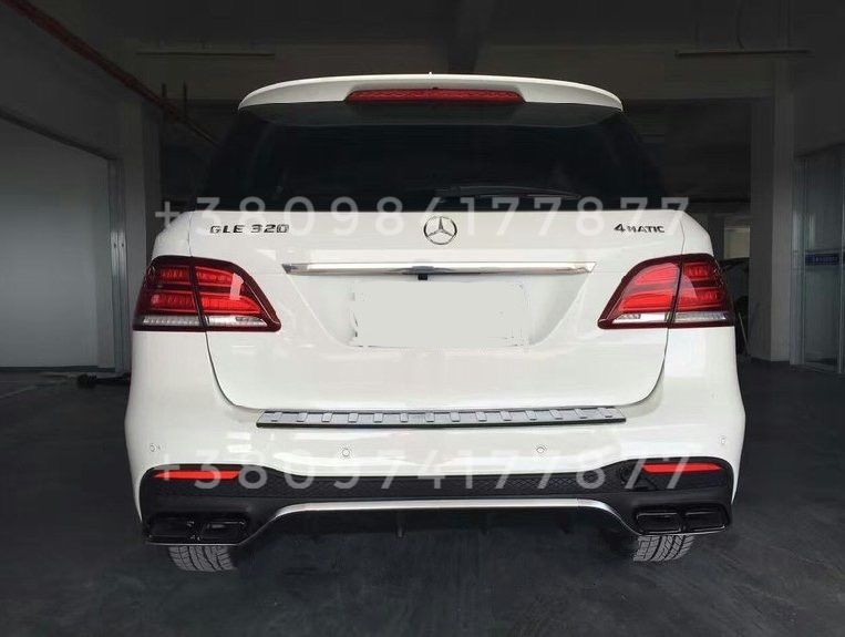 Обвес Бампер передний решетка Mercedes-Benz GLE-Class GLE63 AMG W166