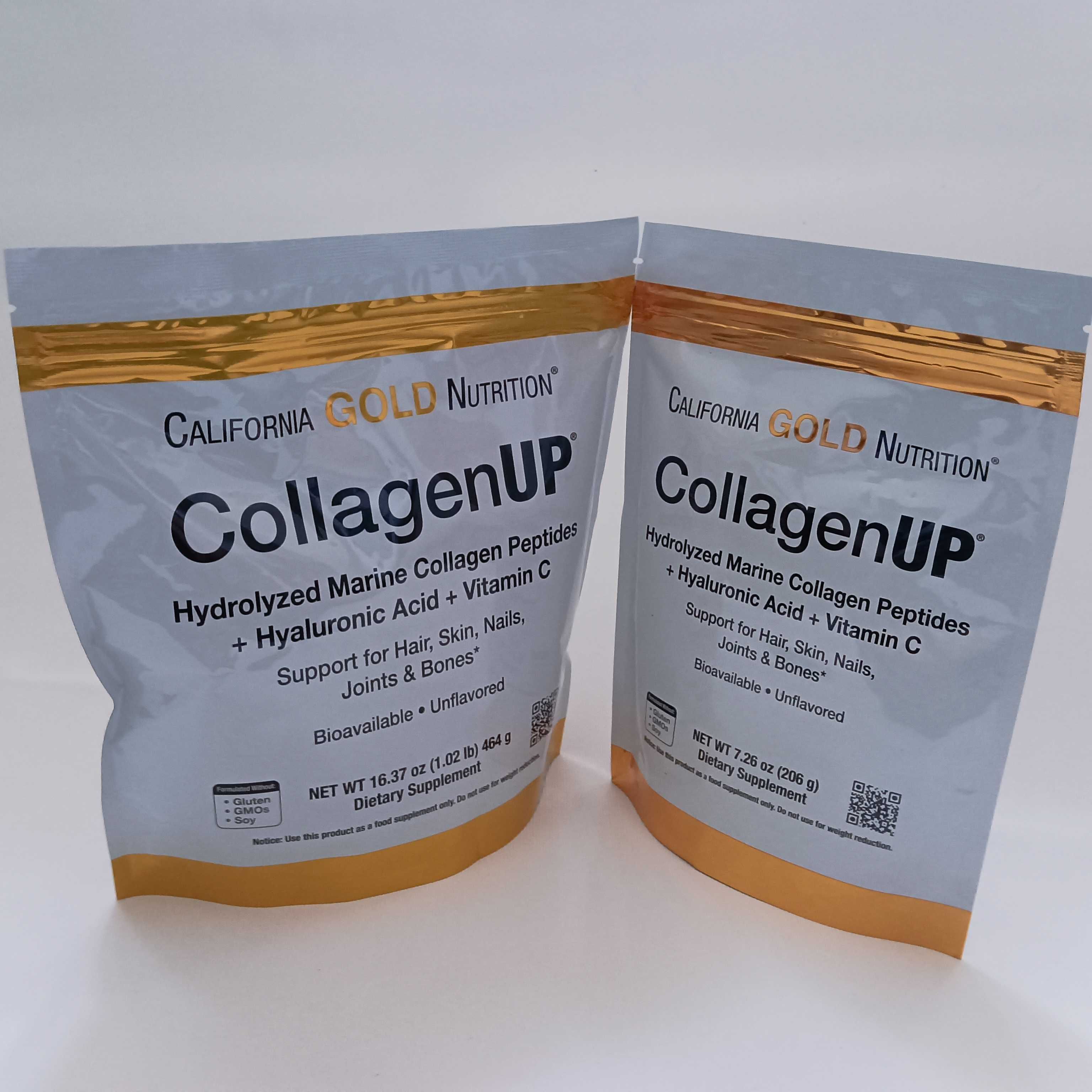 California Gold Nutrition, CollagenUP, коллаген,  206 г и 464 г