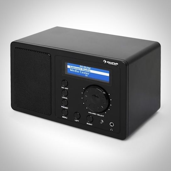 Radio internetowe Auna IR-130 W-LAN czarne streaming