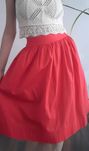 Spódnica bawełniana ciemnopomarańczowy Cotton Deep Orange chic skirt