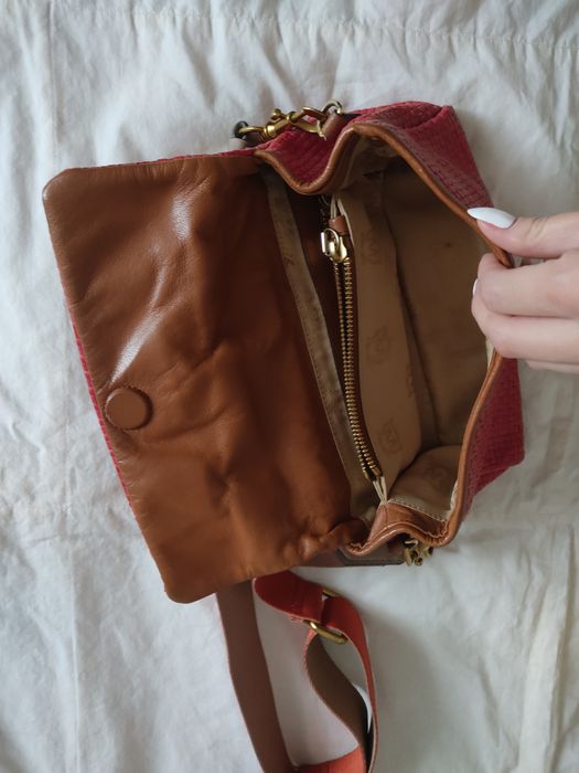 Сумка Massimo Dutti плетенная, кожа