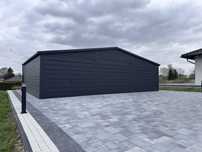 Garaż blaszany Grafit-antracyt 6x6 7x6 8x6 9x6 9x7 10x6