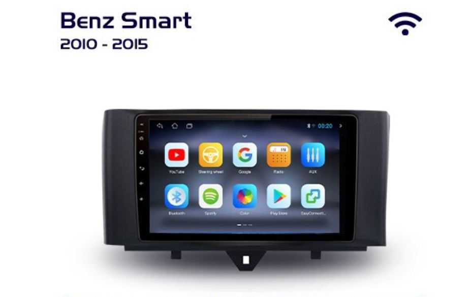 Radio 2 DIN Android para Smart Fortwo - Smart 2 - Novo Garantia