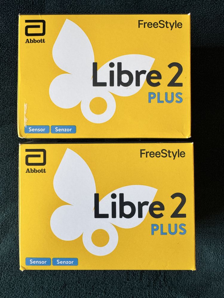 2 сенсори FreeStyle Libre 2 PLUS Англія працює 15+ діб прид 30.09.2026