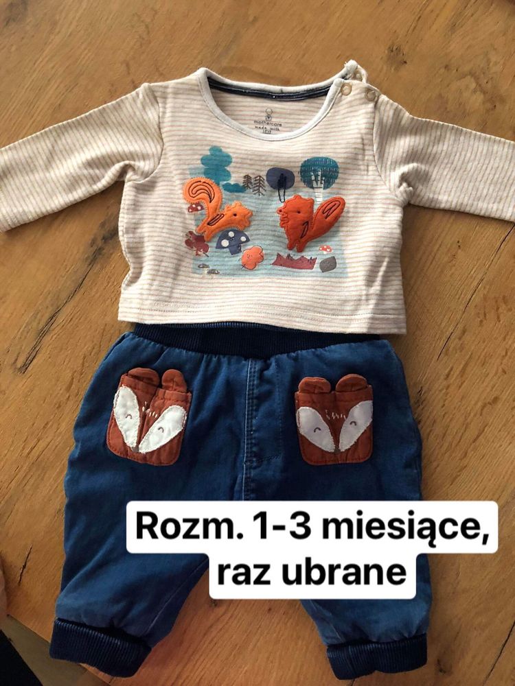 Zestaw: Spodenki + body, 1-3 miesiące, raz ubrane