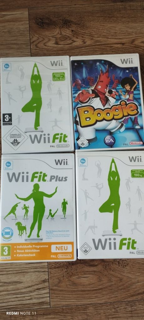 Gry Wii fit, fit plus i boogie