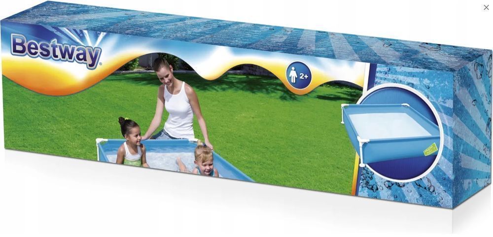 Bestway Mój Pierwszy Basen Stelażowy 122 X 122 X 30 Cm