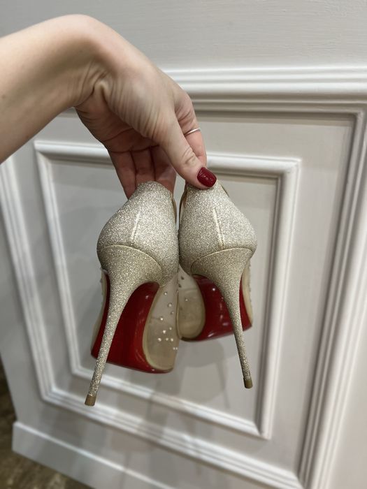 Туфли-лодочки Christian Louboutin Follies Strass в сетку