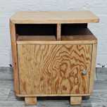 Szafka nocna drewniana stara PRL vintage loft stary mebel stolik nocny