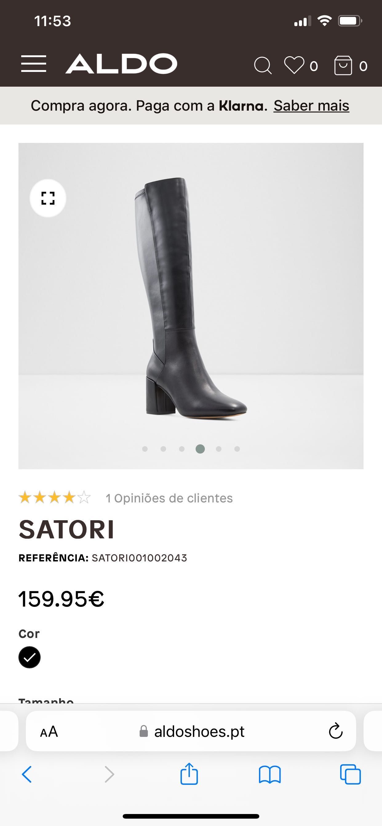 Botas pretas Aldo