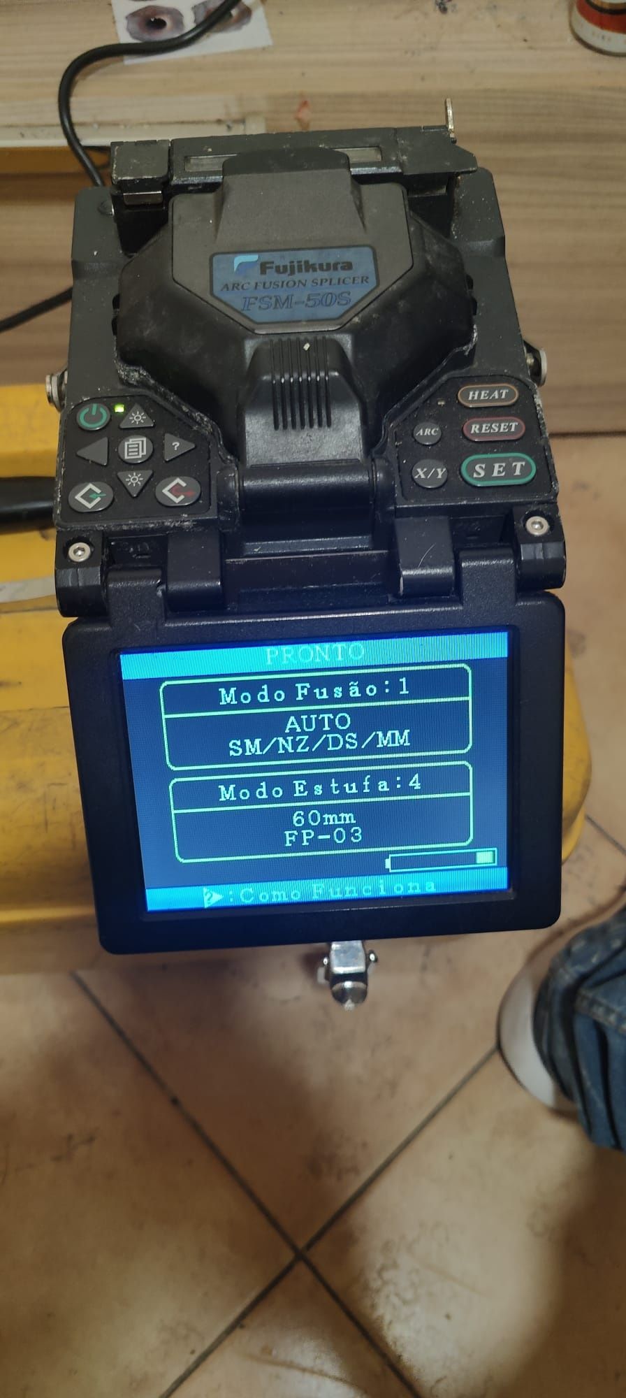 Máquina de Fusão Fibra Óptica Fujikura S50