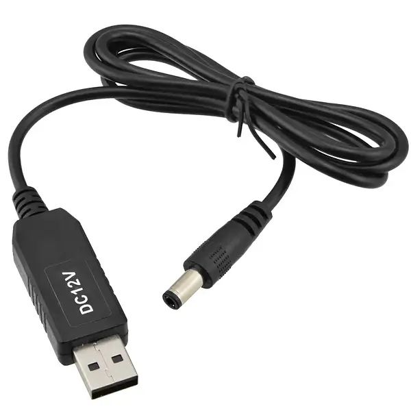 Кабель для роутера від повербанка з перетворювачем на 12V