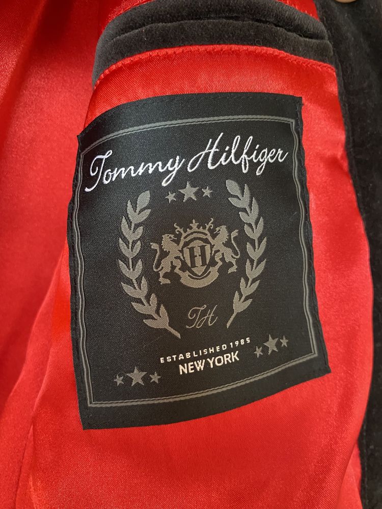 Aksamitny żakiet Tommy Hilfiger roz L/XL