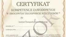 udostępnię/użyczę certyfikat kompetencji zawodowych - przewóz rzeczy