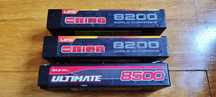 Lipos Graphene 2S 7.6V HV 8200mah e 8500mah 120C Hardcase Bateria