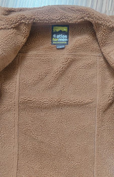 Nowa kurtka pilotka w kolorze brązowym z imitacji zamszu i kożuszkiem