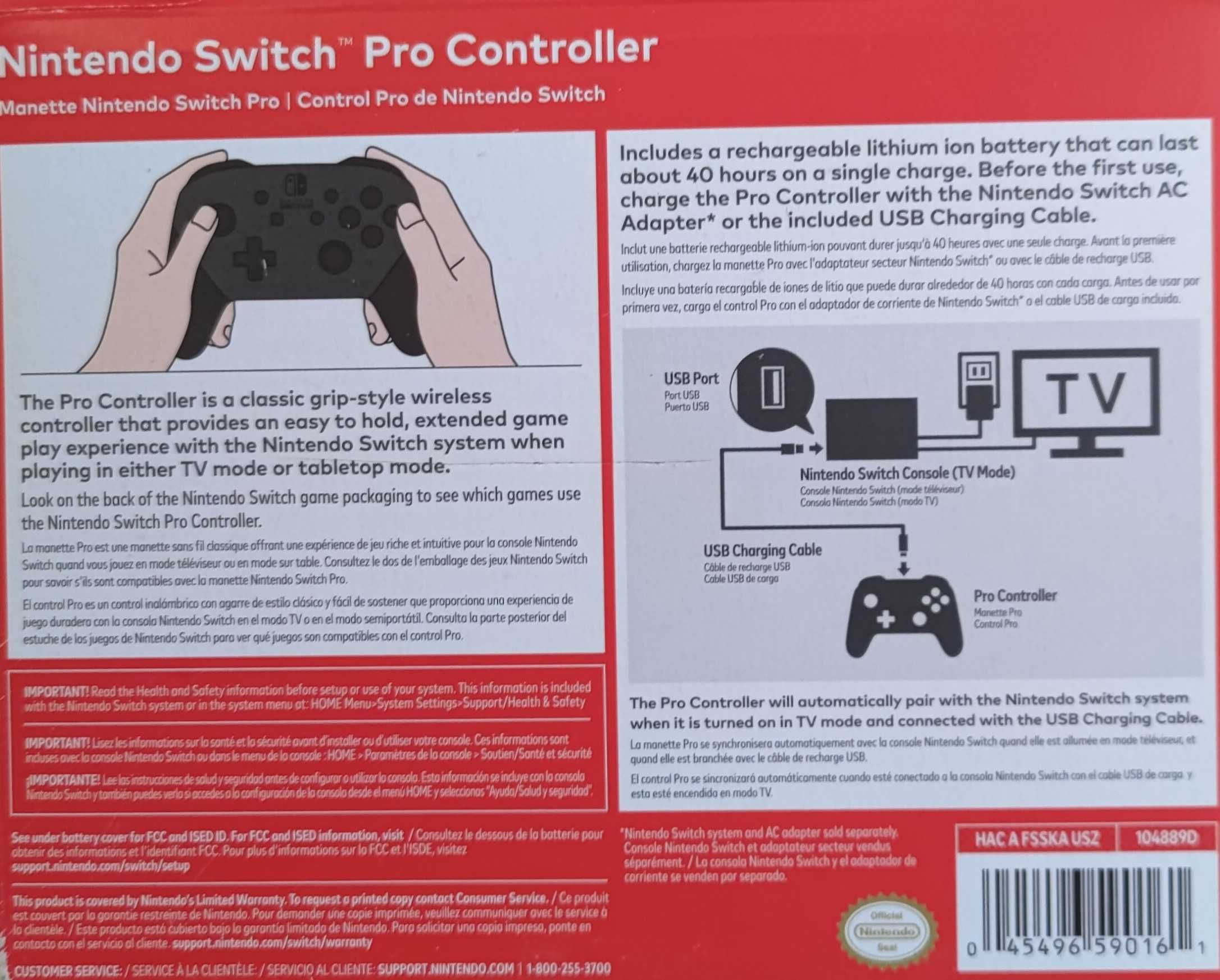 геймпад Nintendo Switch Pro Controller
