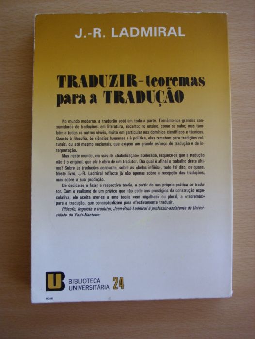 Traduzir, teoremas para tradução de J. R. Ladmiral