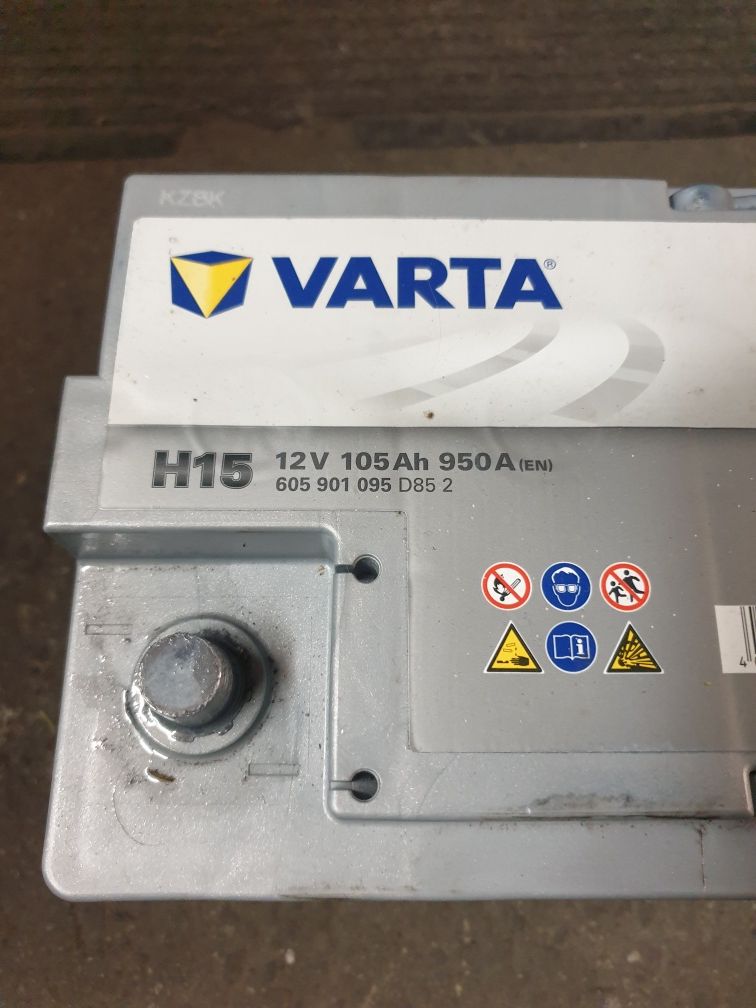 Akumulator AGM 12 Volt Varta H15 Silver Dynamic 105Ah 950a 950 amper