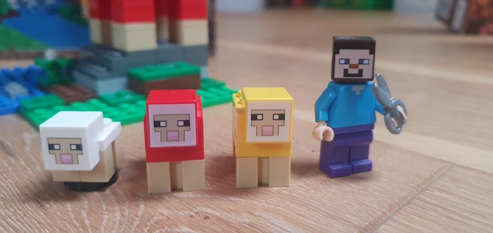 Lego minecraft farma owiec