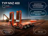 PALEX - NNZ 400  Polski producent naczepy niskopodwoziowej  NNZ 400  - Opcja wynajmu