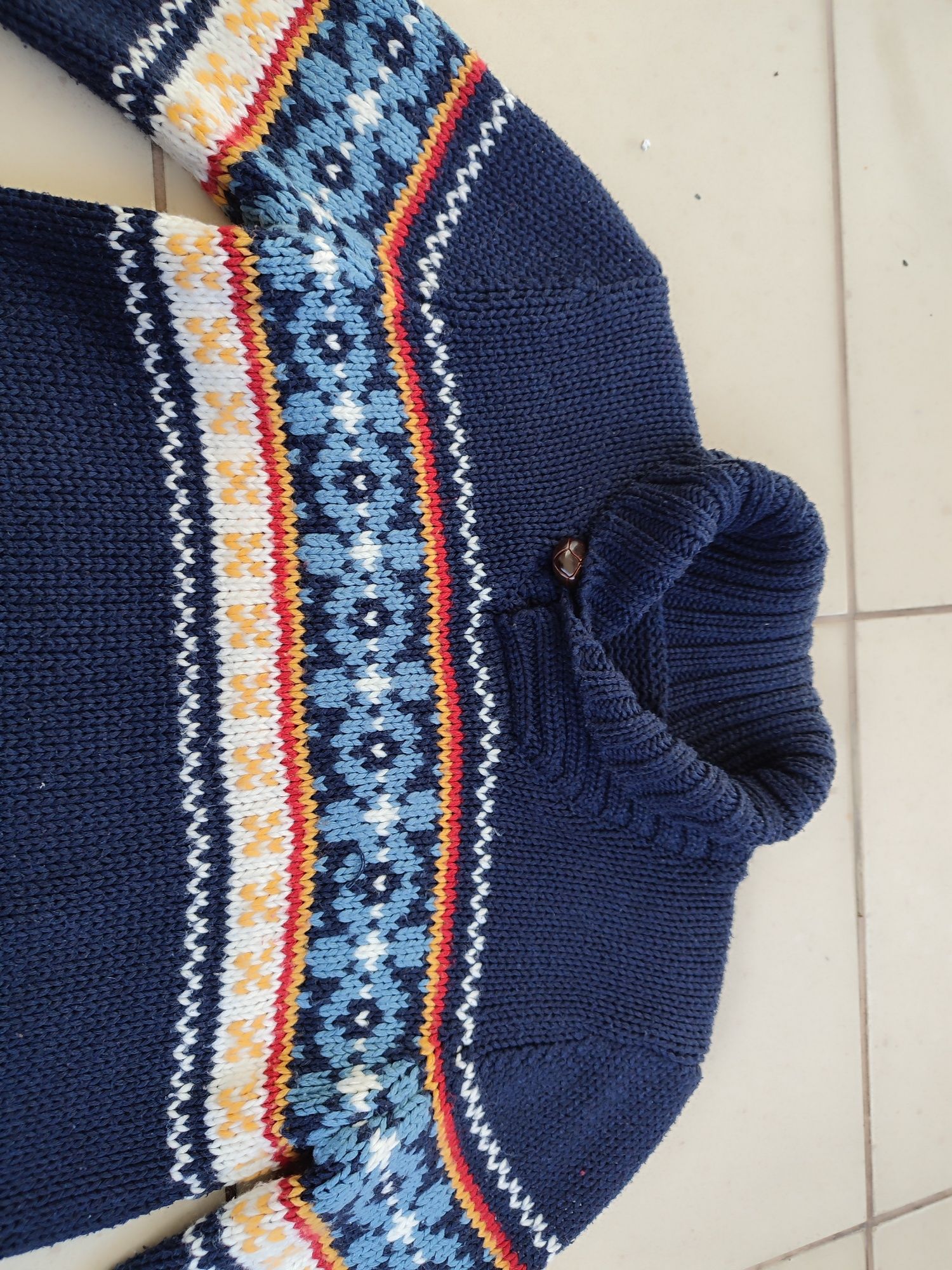 Swetr bluza ciepła dla chłopca rozmiar 122-128