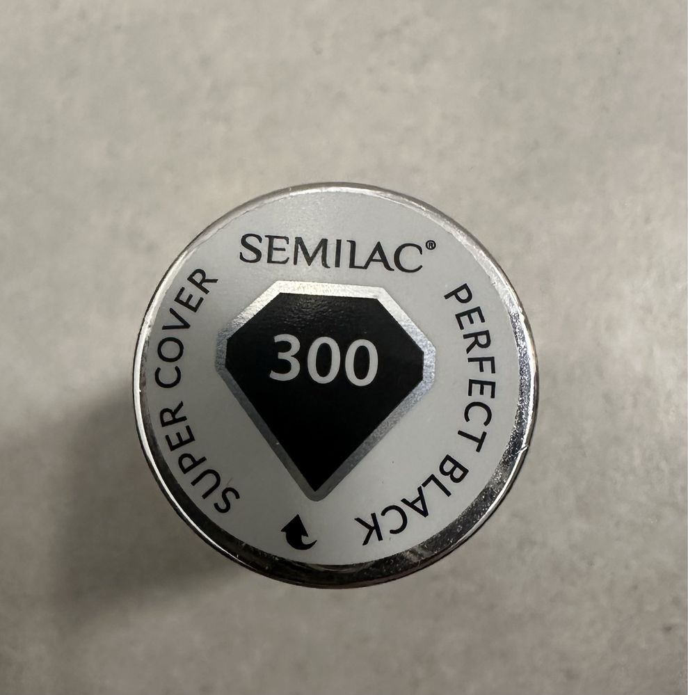 Semilac 300 Perfect Black Lakier hybrydowy 7ml