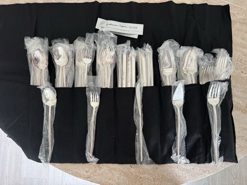 Faqueiro em Prata Moderno NUNCA USADO - design exclusivo Fátima Lopes