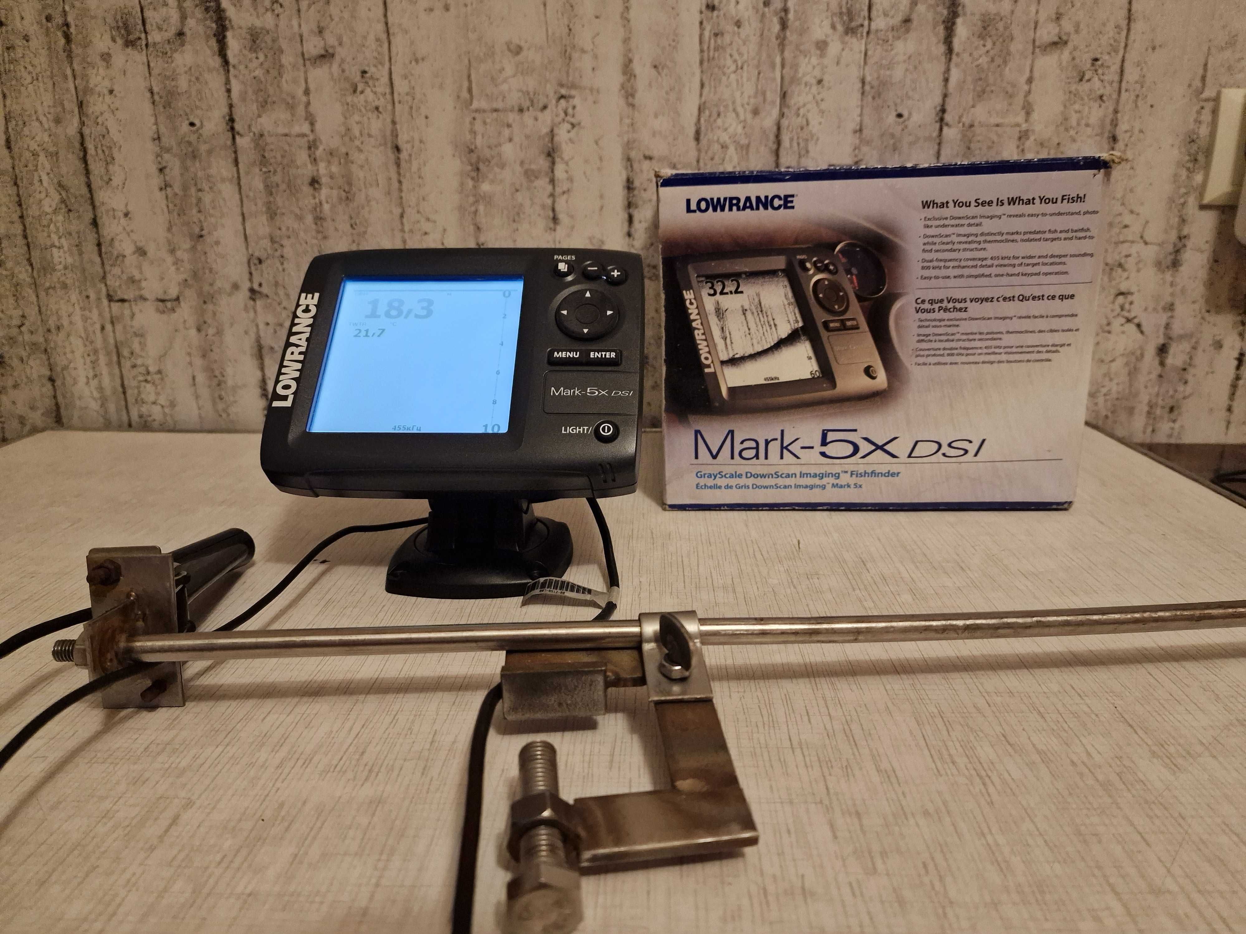 Ехолот LOWRANCE Mark-5x DSI +Струбцина в подарунок
