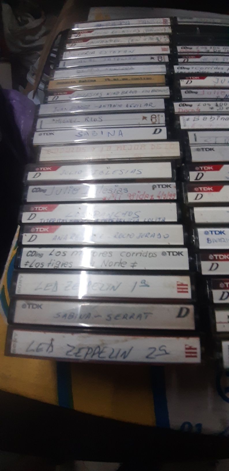 Cassetes originais e gravações