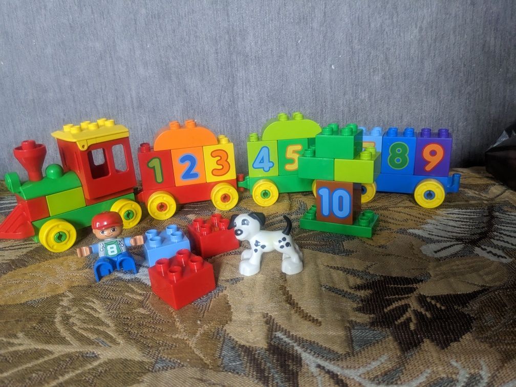 Лего дупло поезд с цифрами 10558