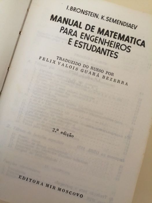Manual de matemática para engenheiros e estudantes - I. Bronstein, K.