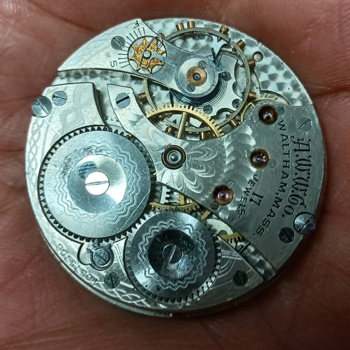 Maquina relogio bolso Waltham