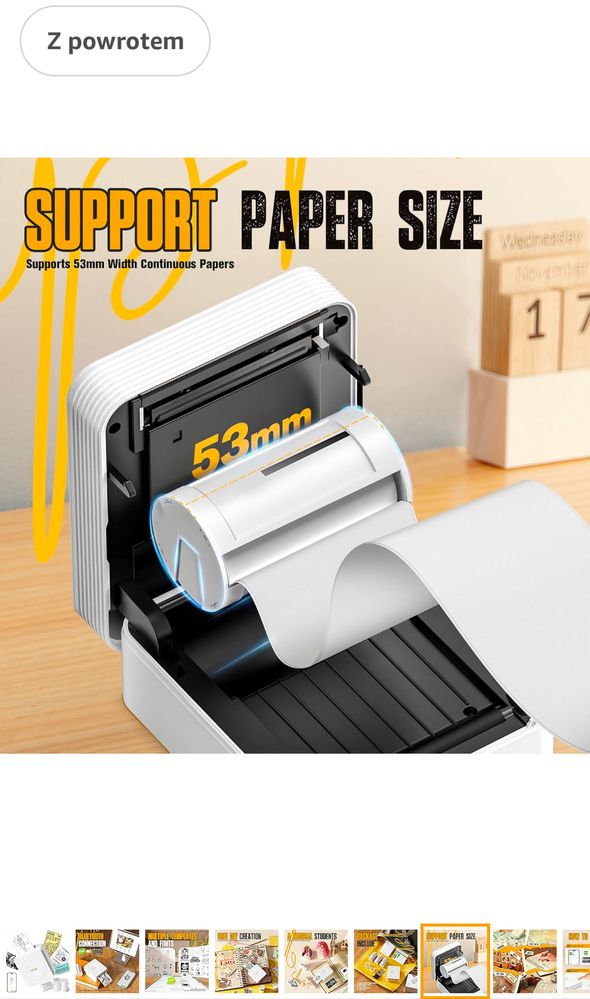 Drukarka naklejek Nelko, PM230 z 3 rolkami papieru