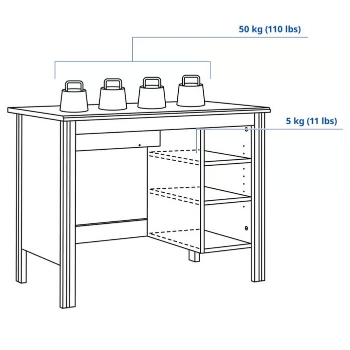 Secretária BRUSALI Ikea