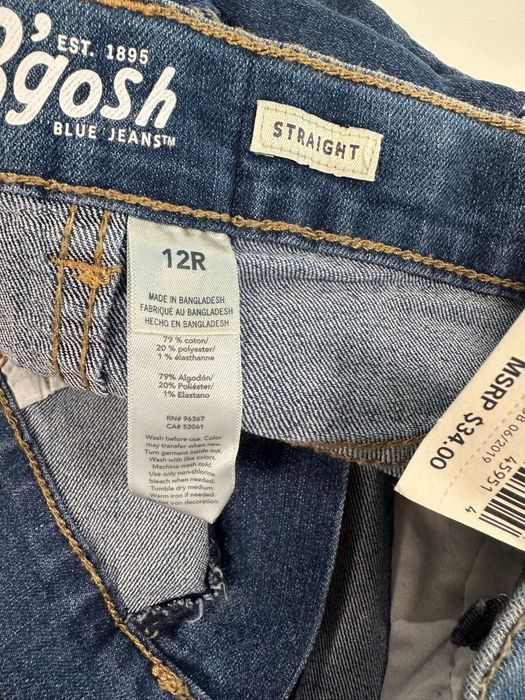 Calças Oshkosh Straight 12 Anos Novas com etiqueta