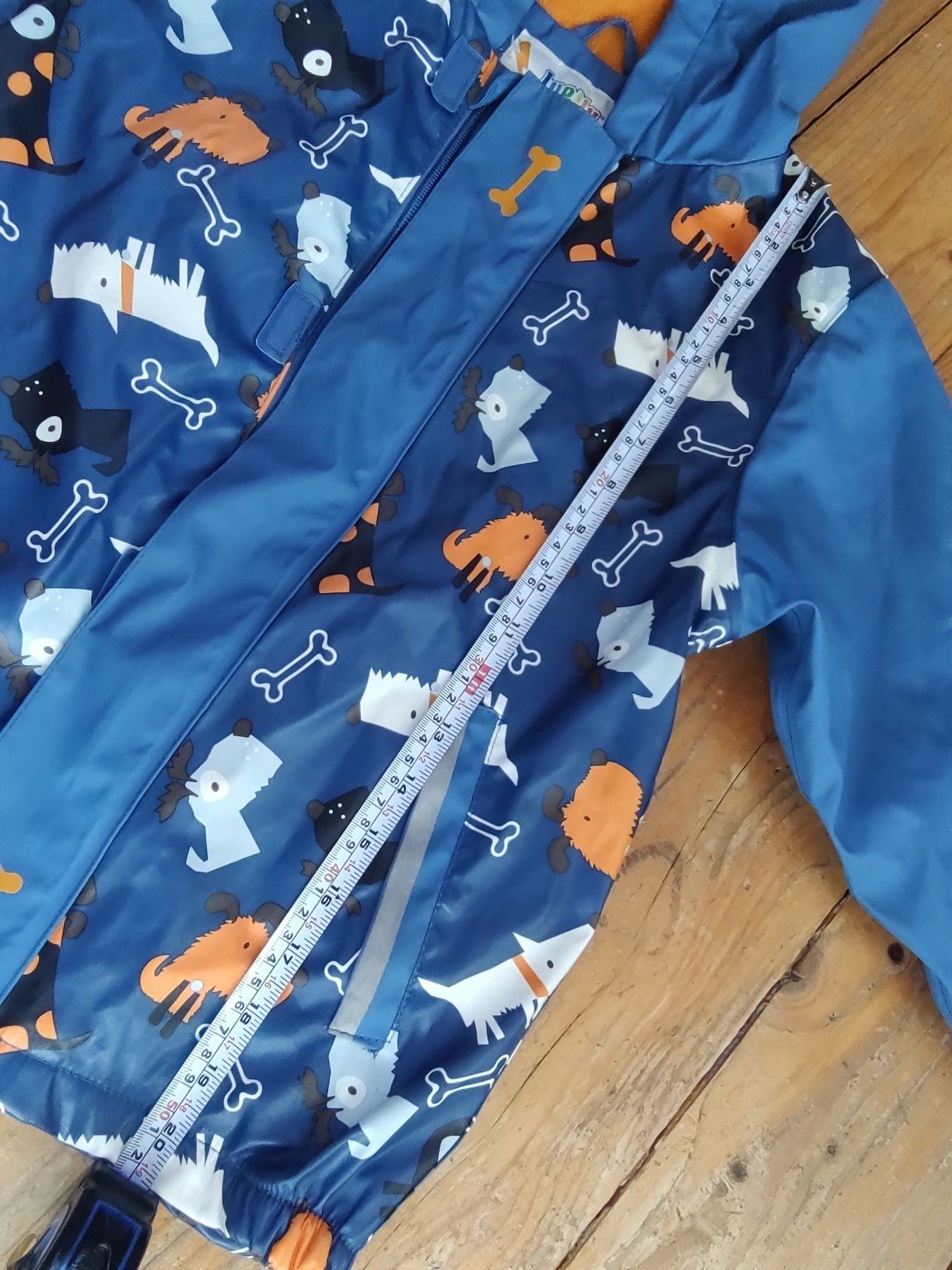 Kurtka  przeciwdeszczowa guma PU polar 122/128 Lupilu