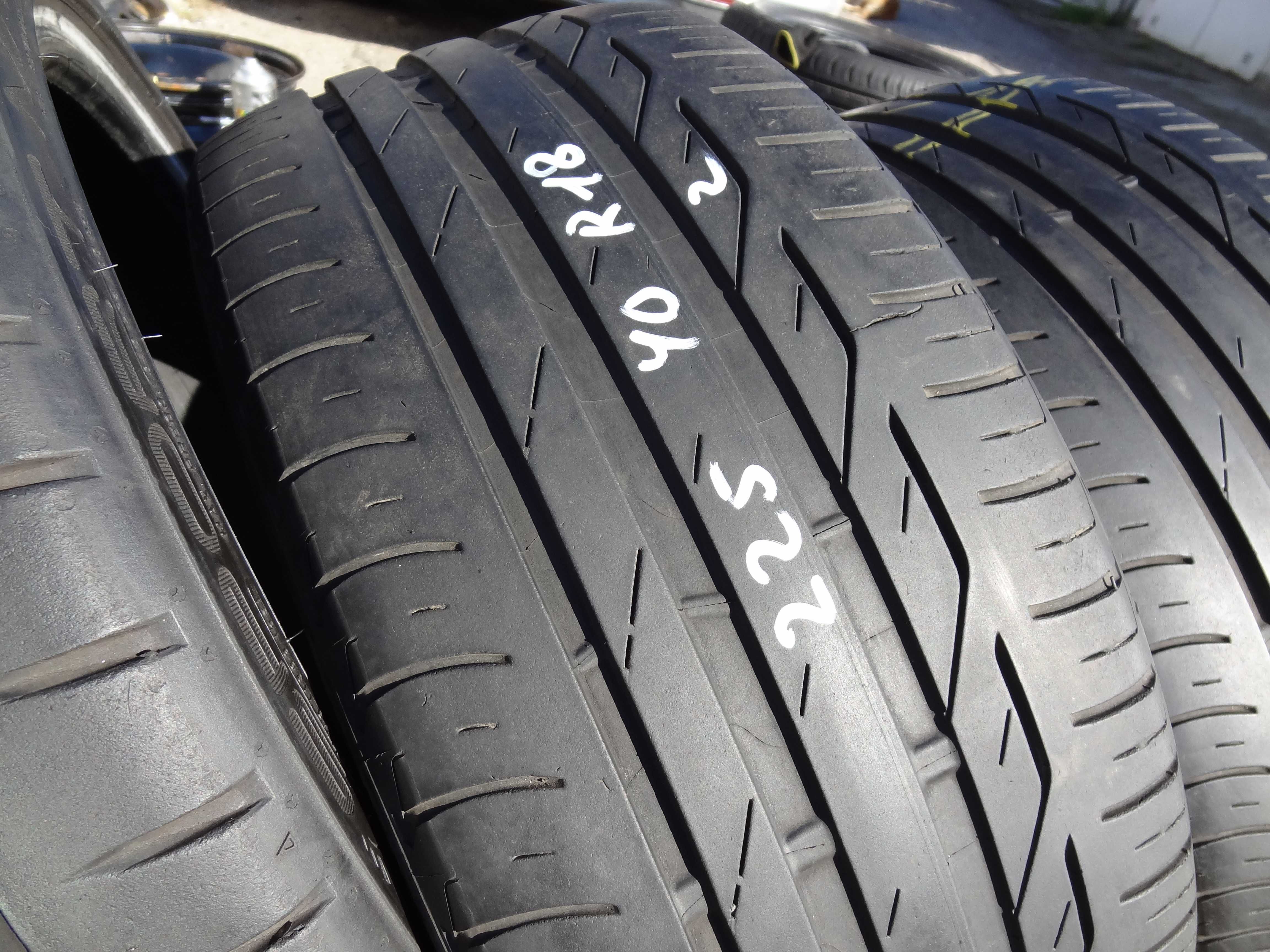 225/40R18 пара BRIDGESTONE и пара DUNLOP - 4шт. - Лето - Есть другие