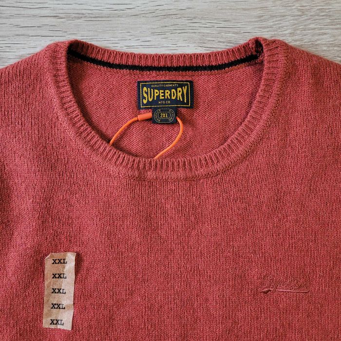 Superdry розмір XL-2XL чоловіча Slim fit кофта светр джампер оранжева