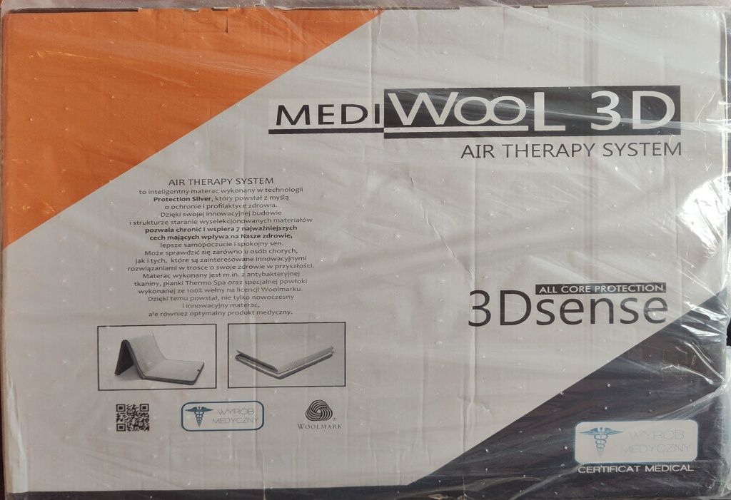 Materac MED WOOL 3D