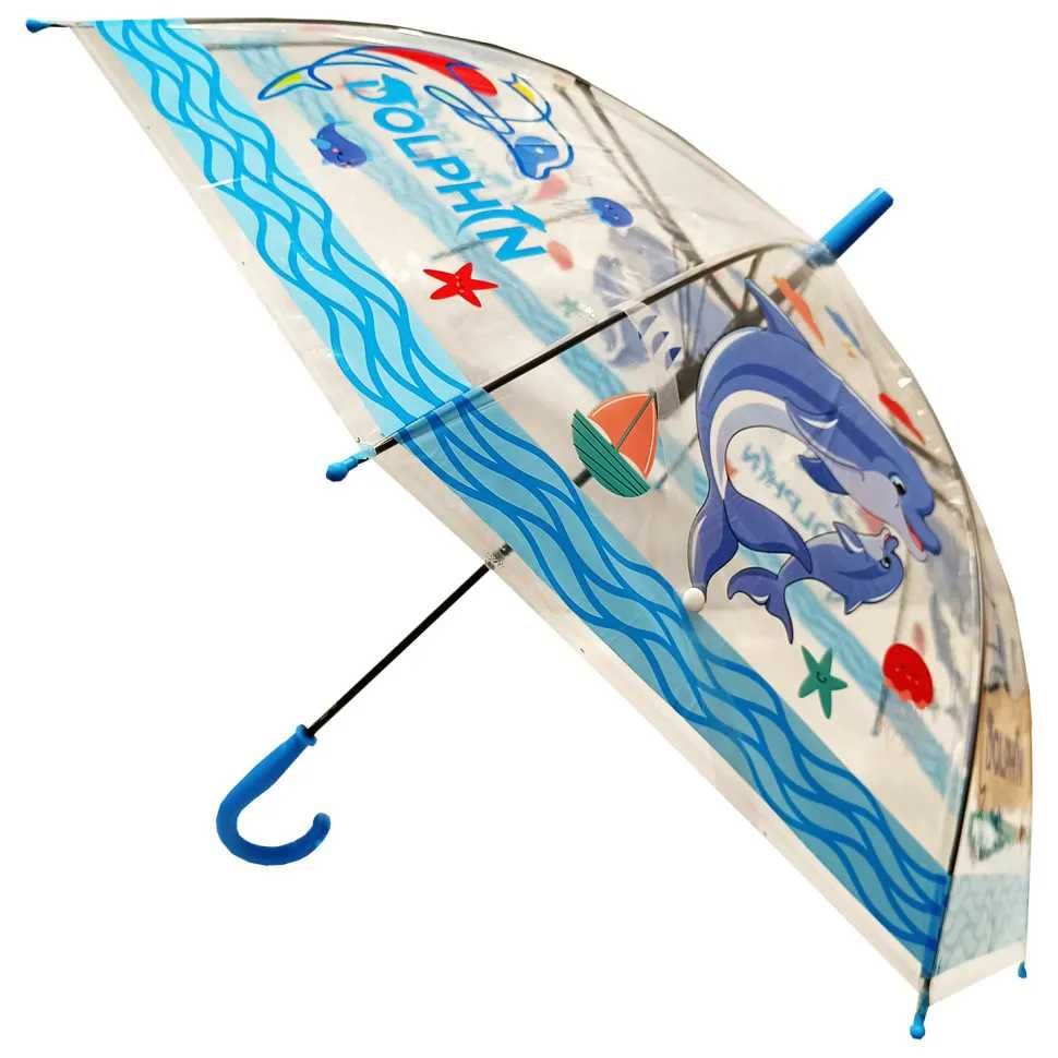 Зонт. Зонтик. Зонтик прозрачный с принтом.