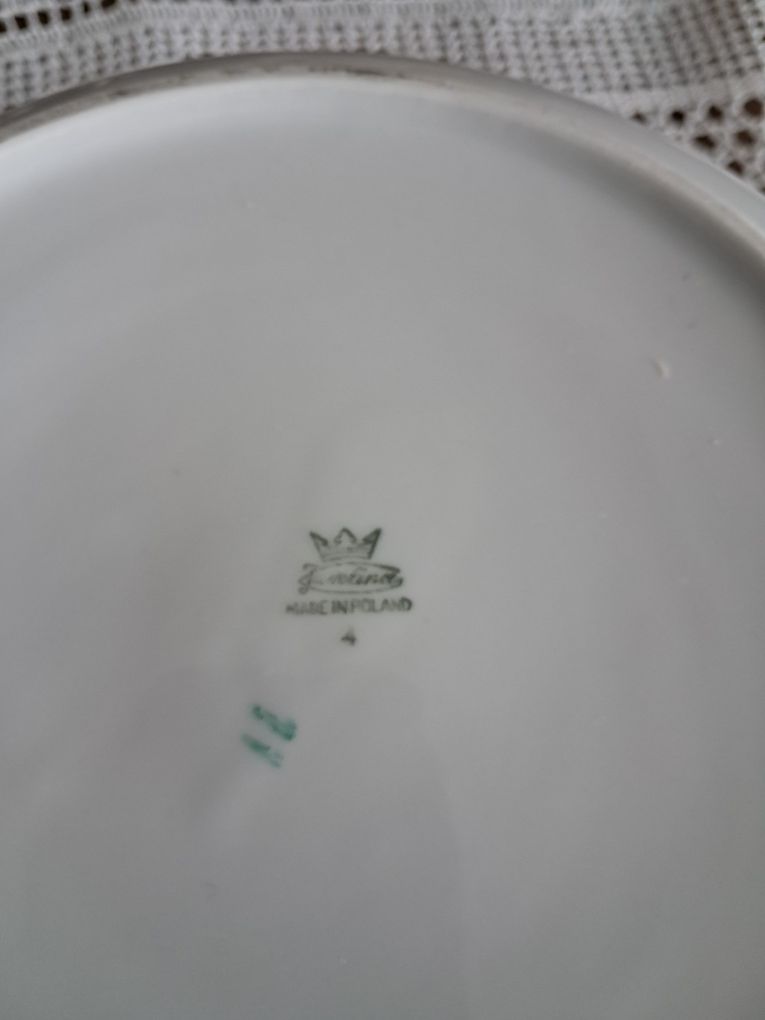 Porcelana Karolina lata 80 - 6 talerzy + waza