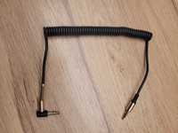 Kabel Kątowy Mini Jack AUX SPRĘŻYNOWY 1m - wyprzedaż