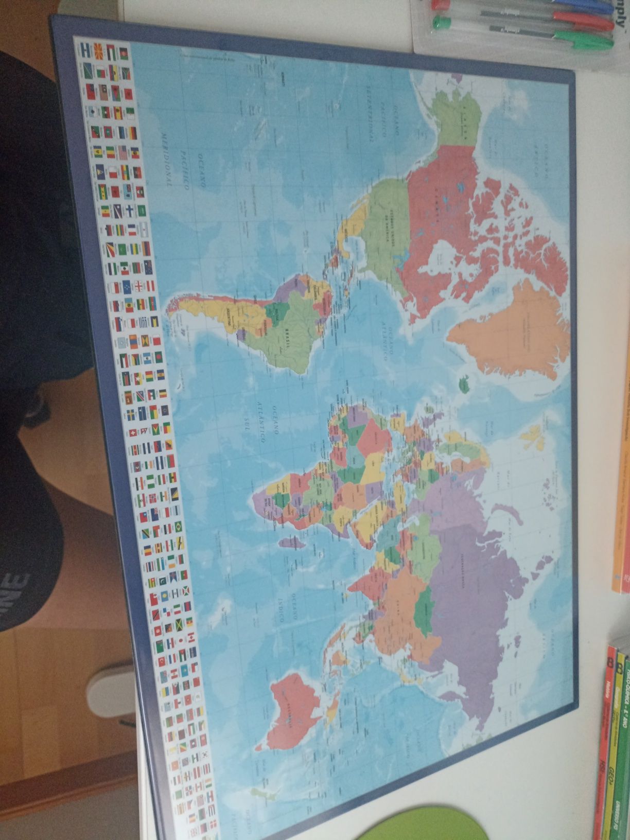 Mapa do mundo novo
