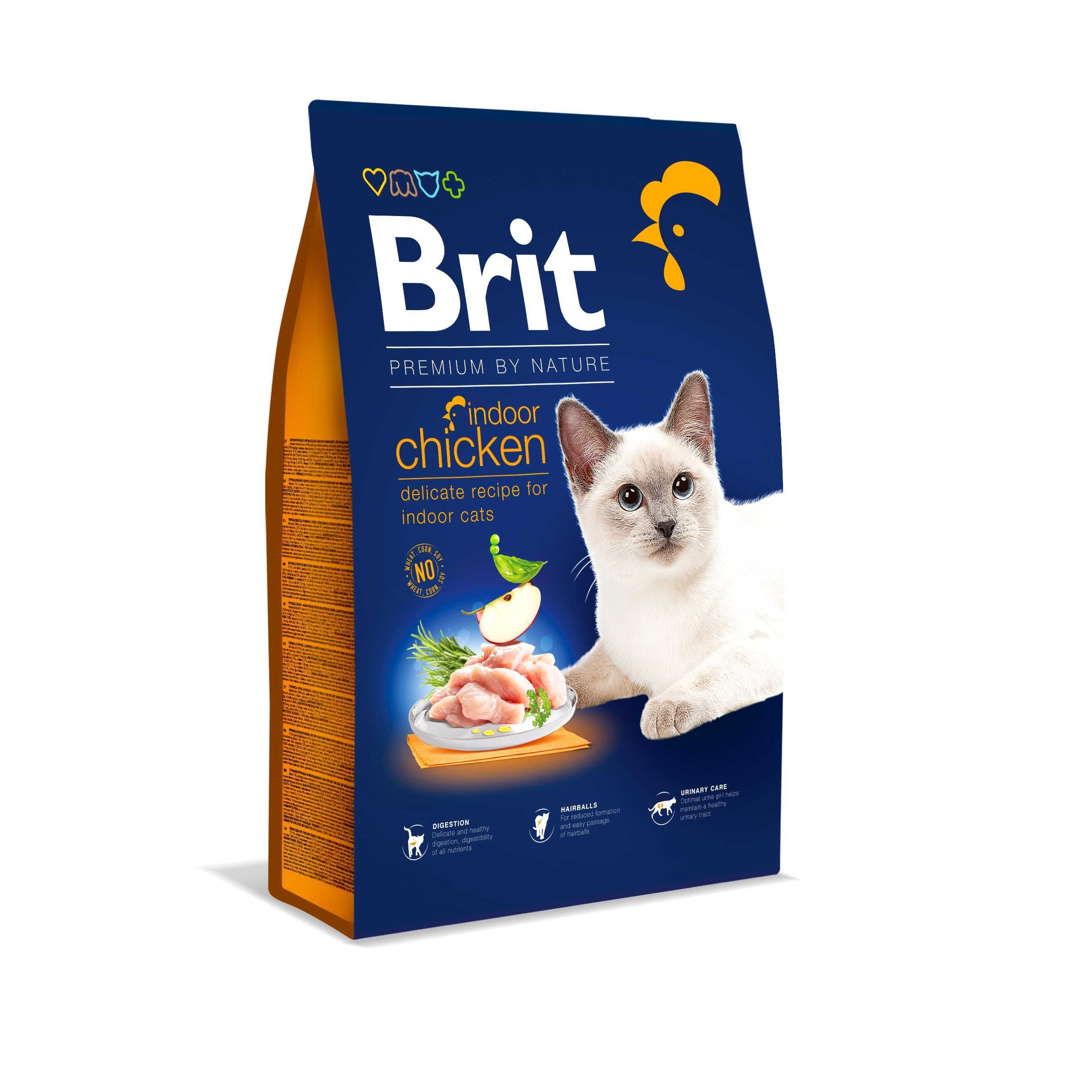 Brit Premium Cat Indoor корм для кошек индор курица 1,5кг 8кг АКЦИЯ!