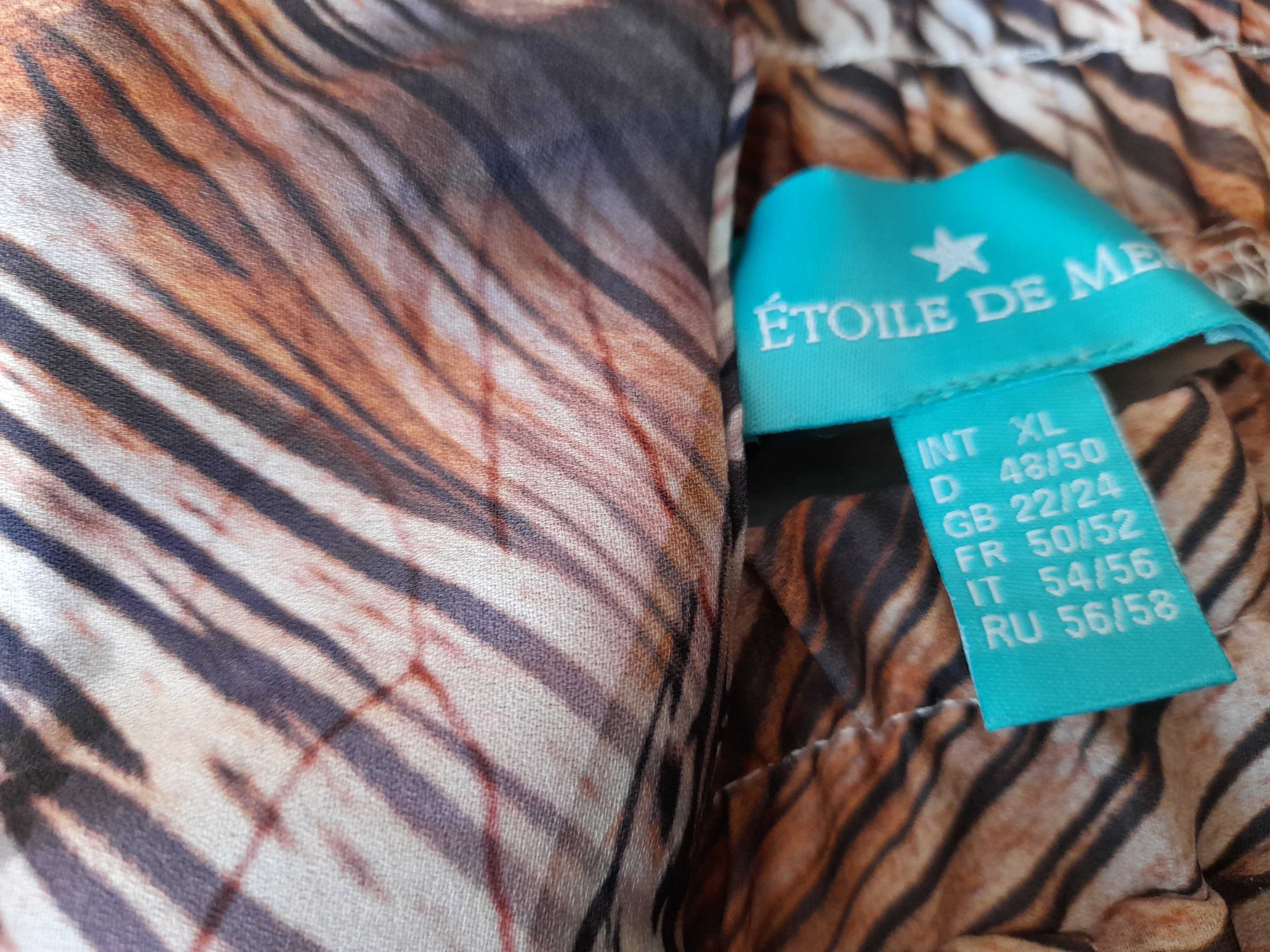 Wzorzyste spodnie z gumką, wzory zwierzęce/egzotyczne, mix wzorów,4XL