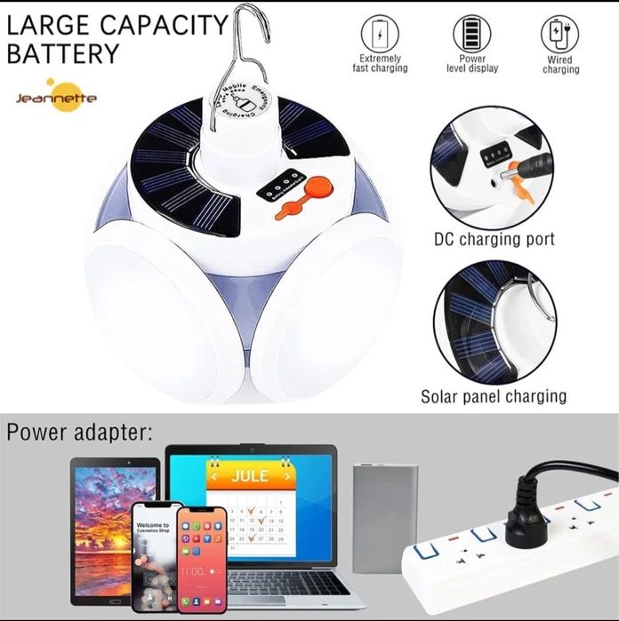 Лампа диодная. Аккумуляторная.